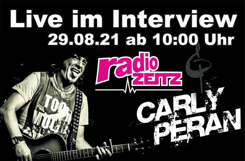 Live im Interview auf Radio Zeitz ... Carly Peran